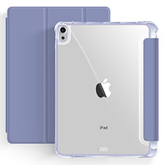 Leather Case Stands Flip Cover Holder H03 for Apple iPad Air 5 10.9 (2022) Lavender Gray