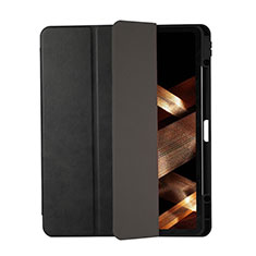 Leather Case Stands Flip Cover Holder H03 for Apple iPad Pro 12.9 (2021) Black
