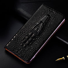 Leather Case Stands Flip Cover Holder H03P for Apple iPhone 11 Black