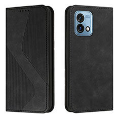 Leather Case Stands Flip Cover Holder H03X for Motorola Moto G Stylus (2023) 5G Black