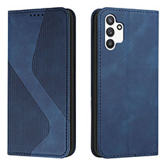 Leather Case Stands Flip Cover Holder H03X for Samsung Galaxy A13 4G Blue