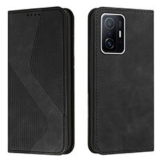 Leather Case Stands Flip Cover Holder H03X for Xiaomi Mi 11T Pro 5G Black