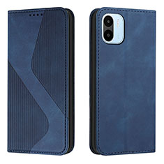Leather Case Stands Flip Cover Holder H03X for Xiaomi Poco C50 Blue