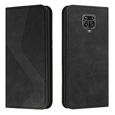 Leather Case Stands Flip Cover Holder H03X for Xiaomi Poco M2 Pro Black