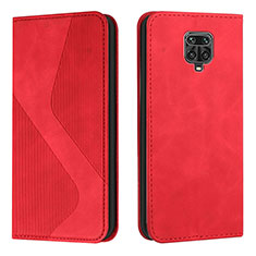 Leather Case Stands Flip Cover Holder H03X for Xiaomi Poco M2 Pro Red