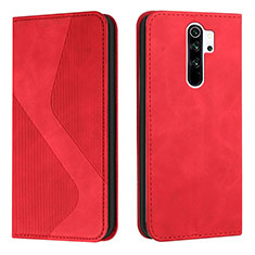 Leather Case Stands Flip Cover Holder H03X for Xiaomi Poco M2 Red