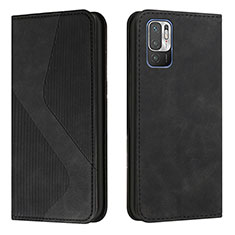 Leather Case Stands Flip Cover Holder H03X for Xiaomi Redmi Note 11 SE 5G Black