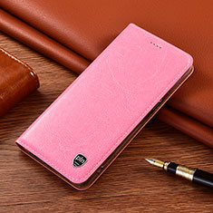 Leather Case Stands Flip Cover Holder H04P for Motorola Moto G Play Gen 2 Pink