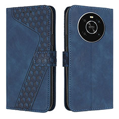 Leather Case Stands Flip Cover Holder H04X for Huawei Honor Magic4 Lite 4G Blue