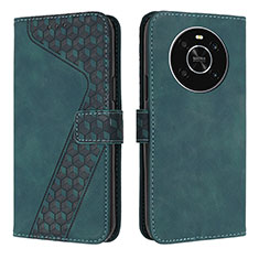 Leather Case Stands Flip Cover Holder H04X for Huawei Honor Magic4 Lite 4G Green