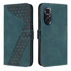 Leather Case Stands Flip Cover Holder H04X for Huawei Nova 9 SE Green