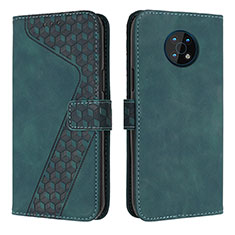 Leather Case Stands Flip Cover Holder H04X for Nokia G50 5G Green