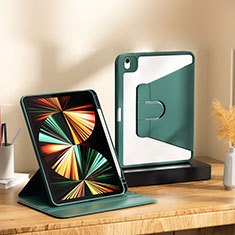 Leather Case Stands Flip Cover Holder H06 for Apple iPad Air 5 10.9 (2022) Green