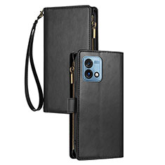 Leather Case Stands Flip Cover Holder H06X for Motorola Moto G Stylus (2023) 4G Black