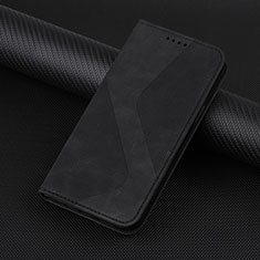 Leather Case Stands Flip Cover Holder H07X for Google Pixel 6a 5G Black