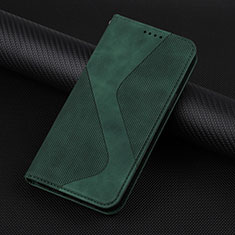 Leather Case Stands Flip Cover Holder H07X for Google Pixel 7 5G Green