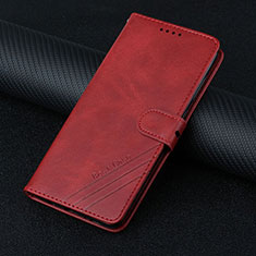 Leather Case Stands Flip Cover Holder H08X for Google Pixel 6 5G Red