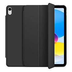 Leather Case Stands Flip Cover Holder H10 for Apple iPad 10.9 (2022) Black