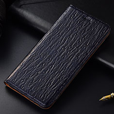 Leather Case Stands Flip Cover Holder H15P for Motorola Moto Edge S Pro 5G Blue