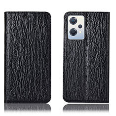 Leather Case Stands Flip Cover Holder H18P for OnePlus Nord CE 2 Lite 5G Black