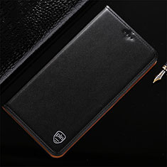 Leather Case Stands Flip Cover Holder H21P for Asus ZenFone 8 Flip ZS672KS Black