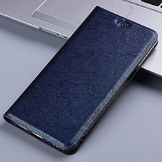 Leather Case Stands Flip Cover Holder H22P for Asus ZenFone 10 Blue