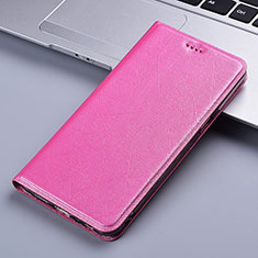 Leather Case Stands Flip Cover Holder H22P for Asus Zenfone 7 ZS670KS Pink