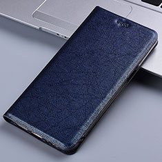 Leather Case Stands Flip Cover Holder H22P for Google Pixel 6 Pro 5G Blue