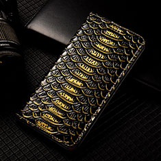 Leather Case Stands Flip Cover Holder H25P for Asus ZenFone 8 Flip ZS672KS Black