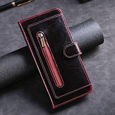 Leather Case Stands Flip Cover Holder JDK for Xiaomi Poco F3 5G Red