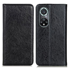 Leather Case Stands Flip Cover Holder K01Z for Huawei Honor 50 Pro 5G Black