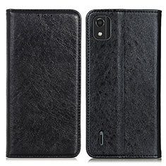 Leather Case Stands Flip Cover Holder K01Z for Nokia C2 2nd Edition Black