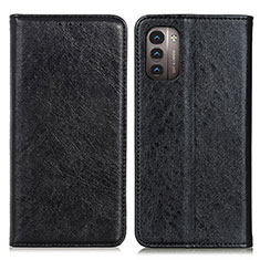 Leather Case Stands Flip Cover Holder K01Z for Nokia G11 Black