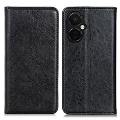 Leather Case Stands Flip Cover Holder K01Z for OnePlus Nord N30 5G Black