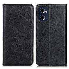 Leather Case Stands Flip Cover Holder K01Z for Oppo Find X5 Lite 5G Black