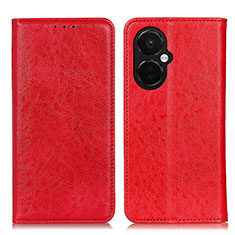 Leather Case Stands Flip Cover Holder K01Z for Oppo K11x 5G Red