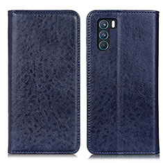 Leather Case Stands Flip Cover Holder K01Z for Oppo K9 Pro 5G Blue