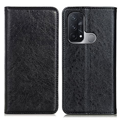 Leather Case Stands Flip Cover Holder K01Z for Oppo Reno5 A Black