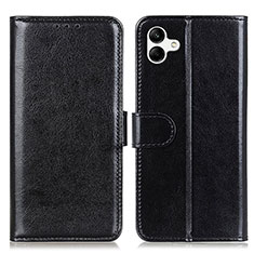 Leather Case Stands Flip Cover Holder K01Z for Samsung Galaxy A04 4G Black