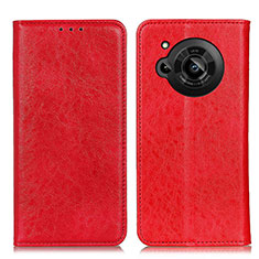 Leather Case Stands Flip Cover Holder K01Z for Sharp Aquos R7 Red