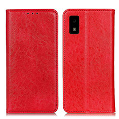 Leather Case Stands Flip Cover Holder K01Z for Sharp Aquos wish Red