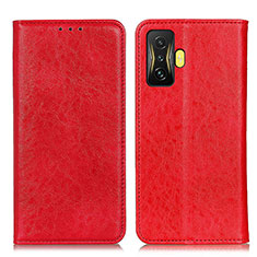 Leather Case Stands Flip Cover Holder K01Z for Xiaomi Redmi K50 Gaming 5G Red