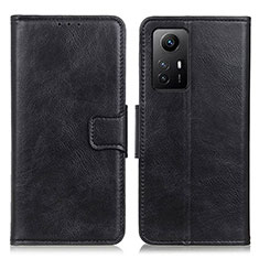 Leather Case Stands Flip Cover Holder K01Z for Xiaomi Redmi Note 12S Black