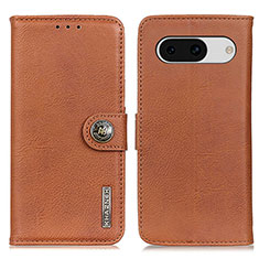 Leather Case Stands Flip Cover Holder K02Z for Google Pixel 8a 5G Brown