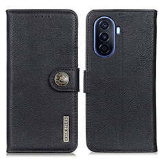 Leather Case Stands Flip Cover Holder K02Z for Huawei Enjoy 50 Black