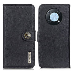 Leather Case Stands Flip Cover Holder K02Z for Huawei Enjoy 50 Pro Black