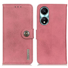 Leather Case Stands Flip Cover Holder K02Z for Huawei Honor X5 Plus Pink