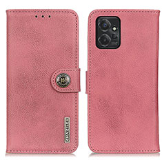 Leather Case Stands Flip Cover Holder K02Z for Motorola Moto G Power 5G (2023) Pink