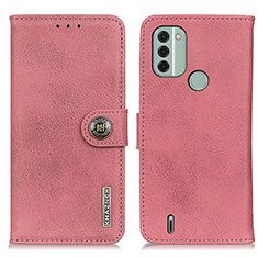 Leather Case Stands Flip Cover Holder K02Z for Nokia C31 Pink