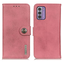 Leather Case Stands Flip Cover Holder K02Z for Nokia G310 5G Pink